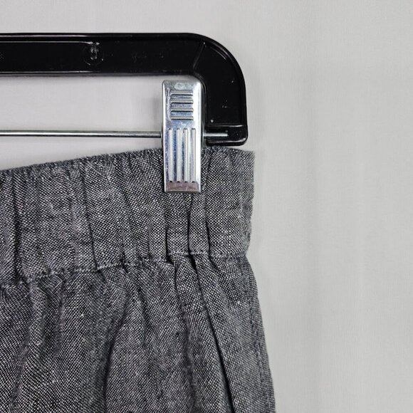CATHERINE MALANDRINO Wide Leg Linen Pants GRAY size S Boho Casual Coastal Chic - Picture 6 of 6